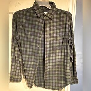 Goodfellow & co green and blue small flannel used